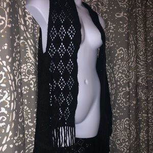 Open knit sweater vest